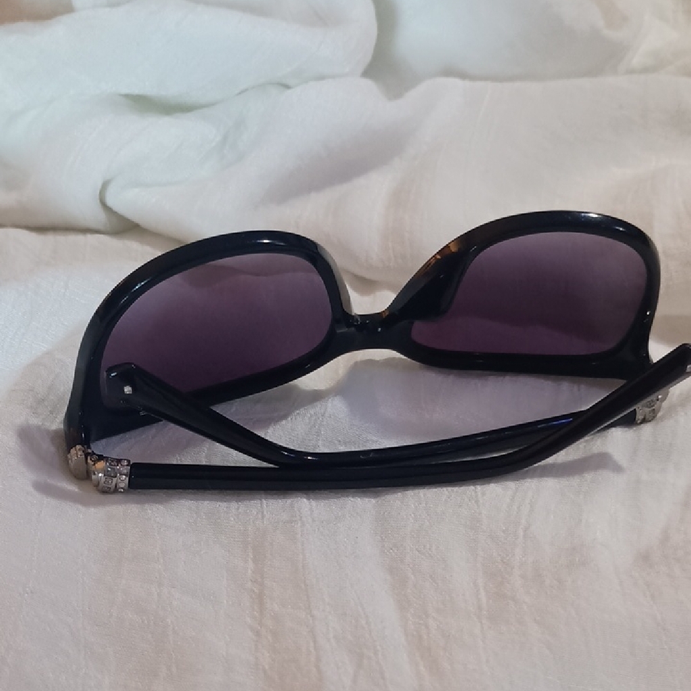 Swarovski Black Sunglasses with Crystal Accents - Picture 3 of 5